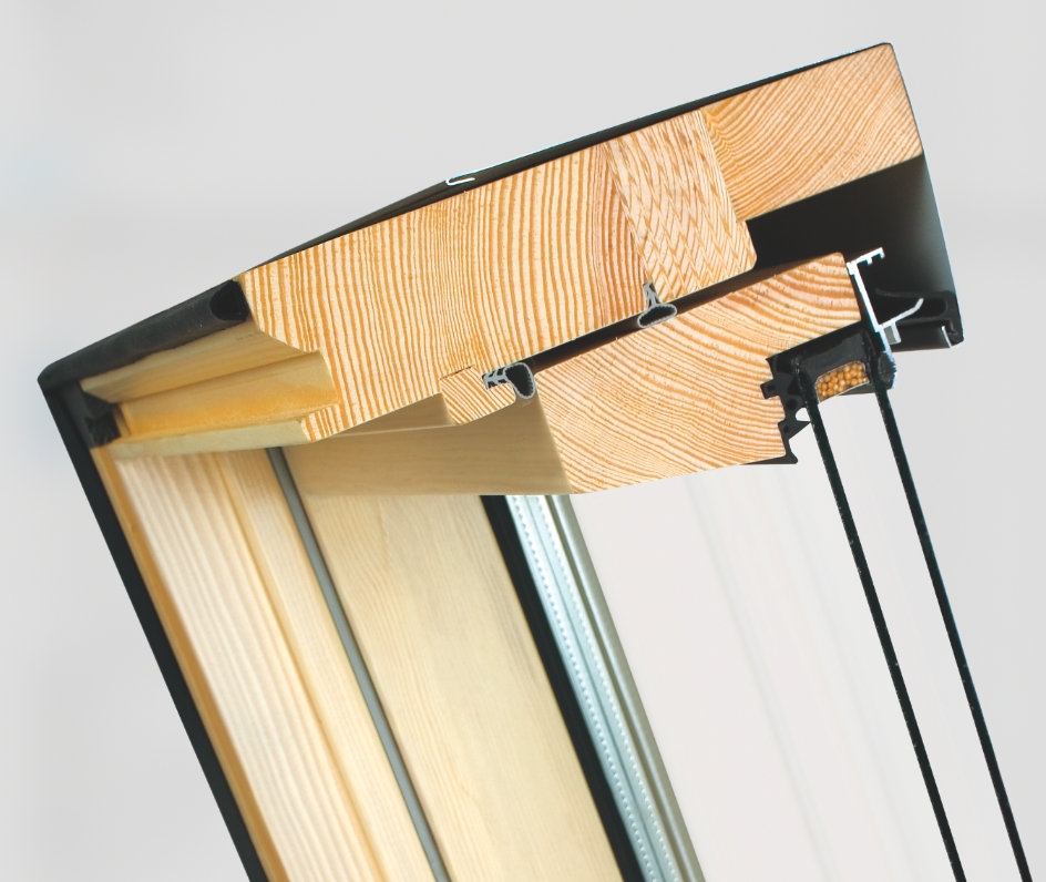FAKRO FVE – Puits De Lumière Avec Cadre Intégré à Ouverture électrique 23 Fakro skylight cross section