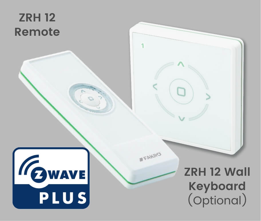 FAKRO FVS - Deck Mounted Solar Venting Skylight 20 Fakro zwave remote