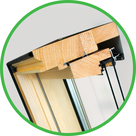 FAKRO FVS – Puits De Lumière Avec Cadre Intégré à Ouverture Solaire 31 Pressure treated wood skylight cross section
