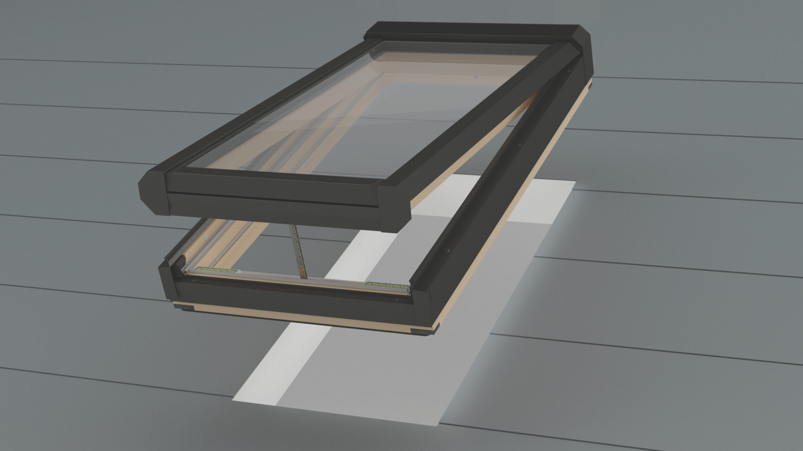 Rain sensing skylight install