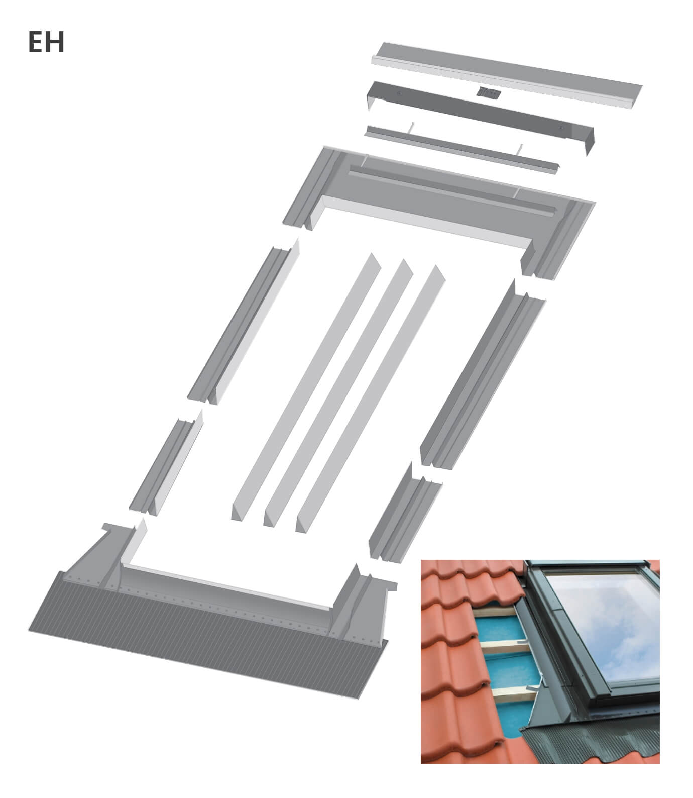 EH High Profile Step Flashing Diagram