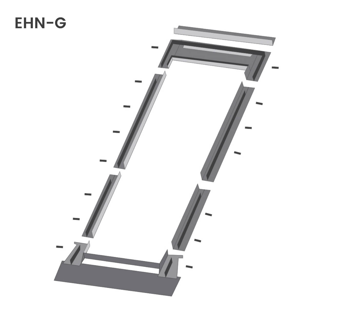 EHN G High Profile Flashing diagram 1