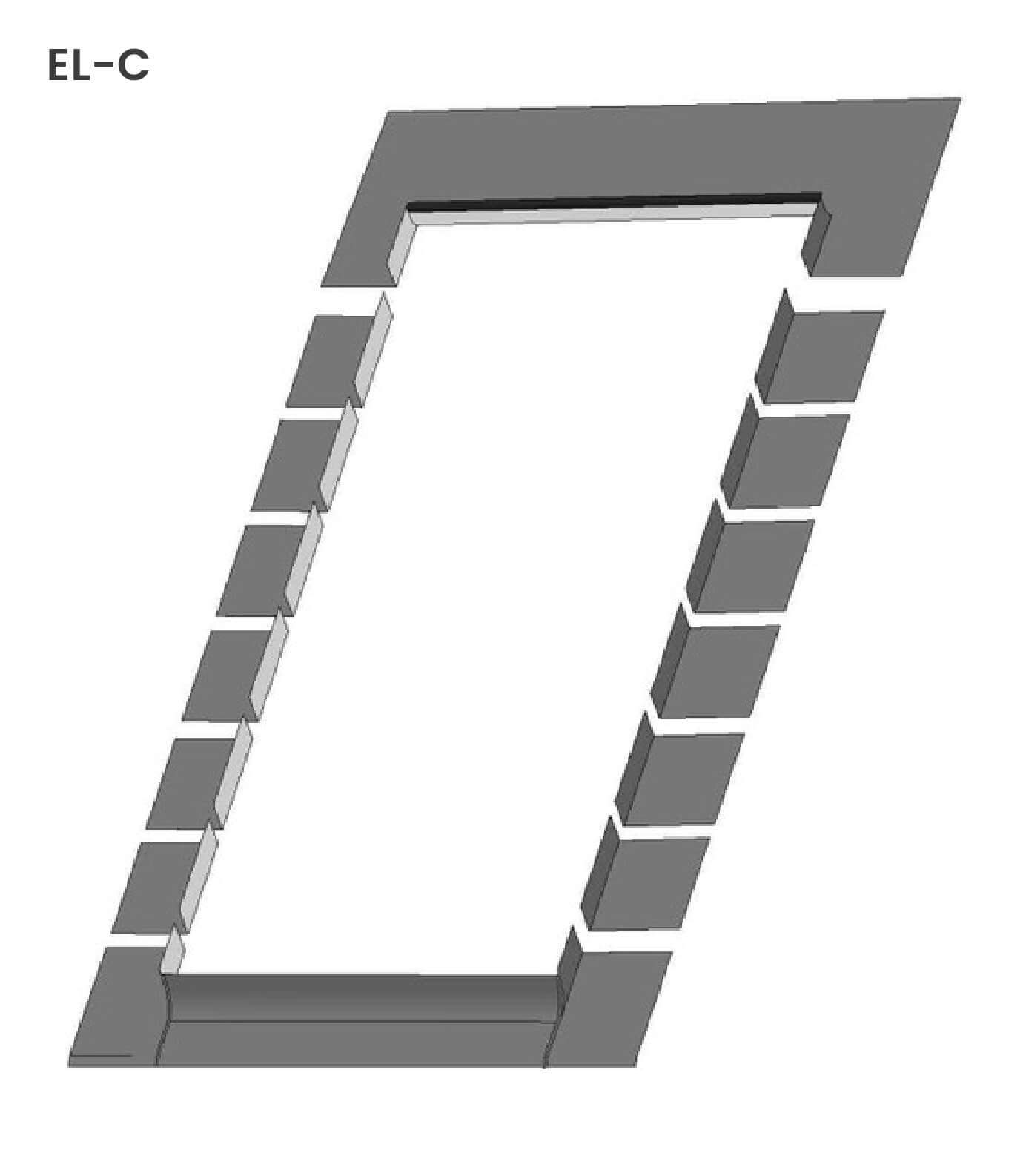 EL C Low Profile Step Flashing Diagram
