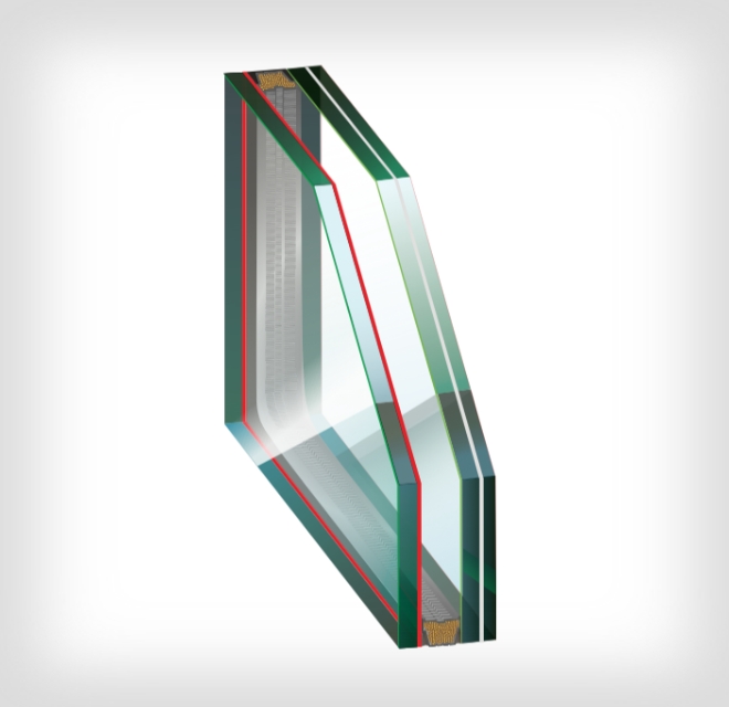 double glazed loe3 366 tempered laminated