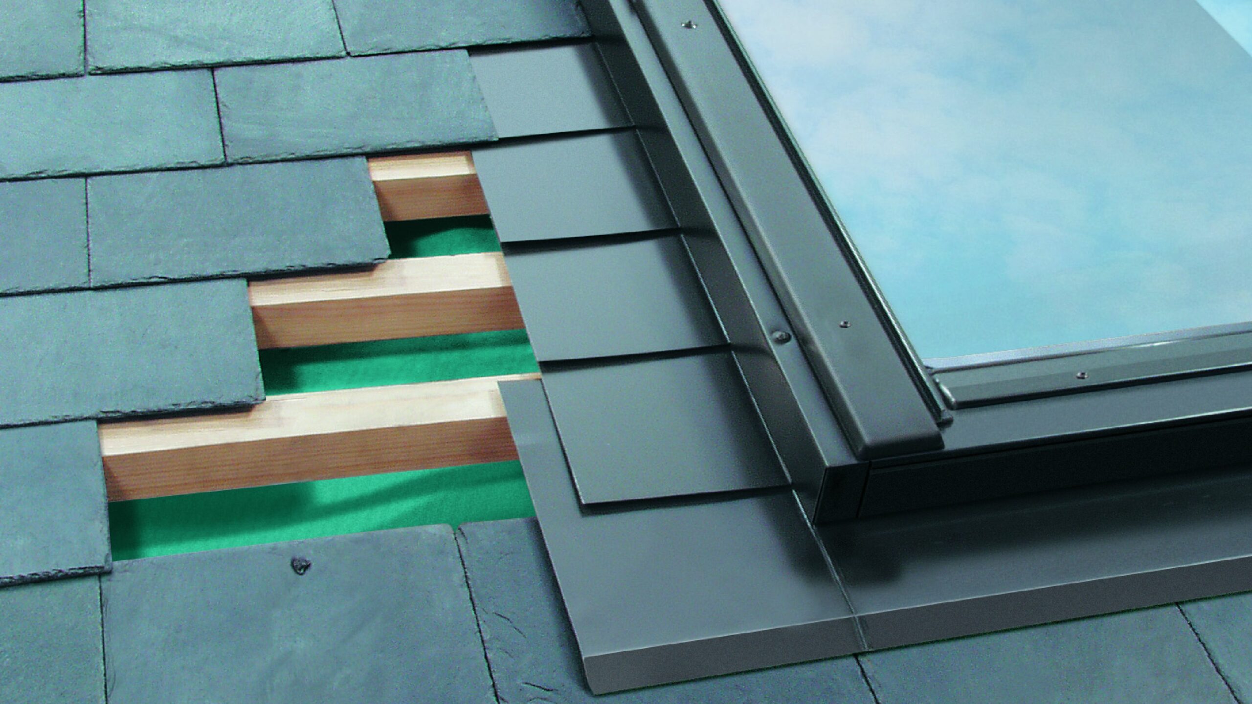 Fakro flashing hero slate roof