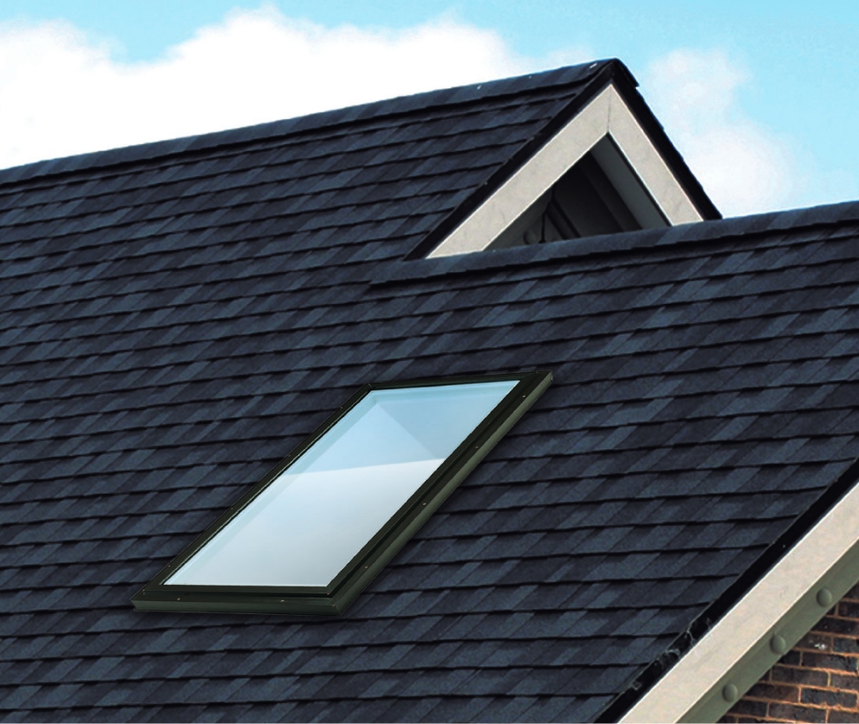 Columbia AC VSF - Vinyl Self Flashing Fixed Acrylic Dome Skylight 32 Home black roof skylight