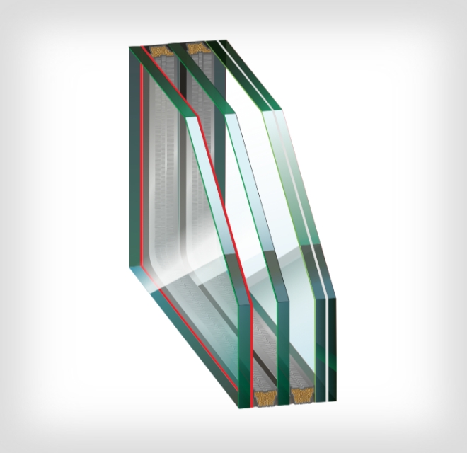 triple glazed loe3 366 temp temp laminated