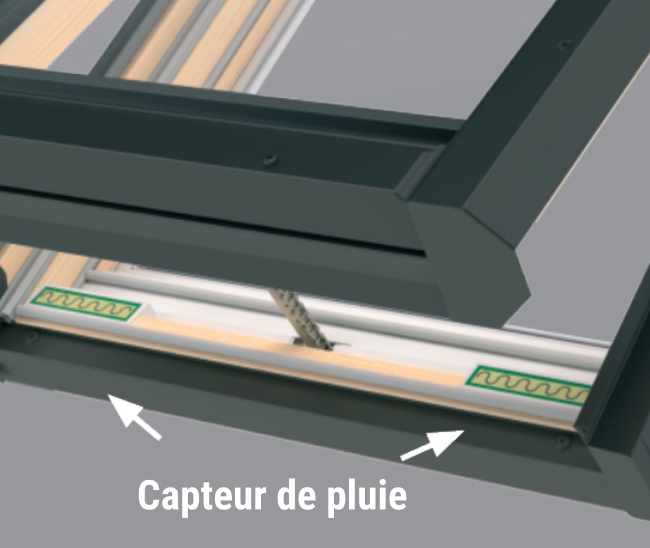 FAKRO FVS – Puits De Lumière Avec Cadre Intégré à Ouverture Solaire 19 Rain Sensor Thumb