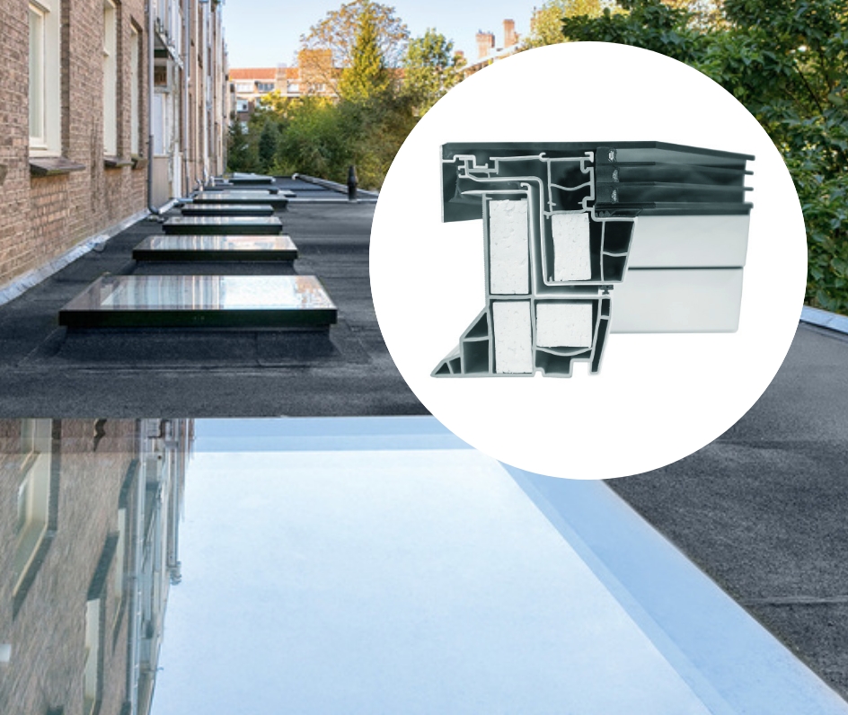 Dmf roof window energy efficient cross section