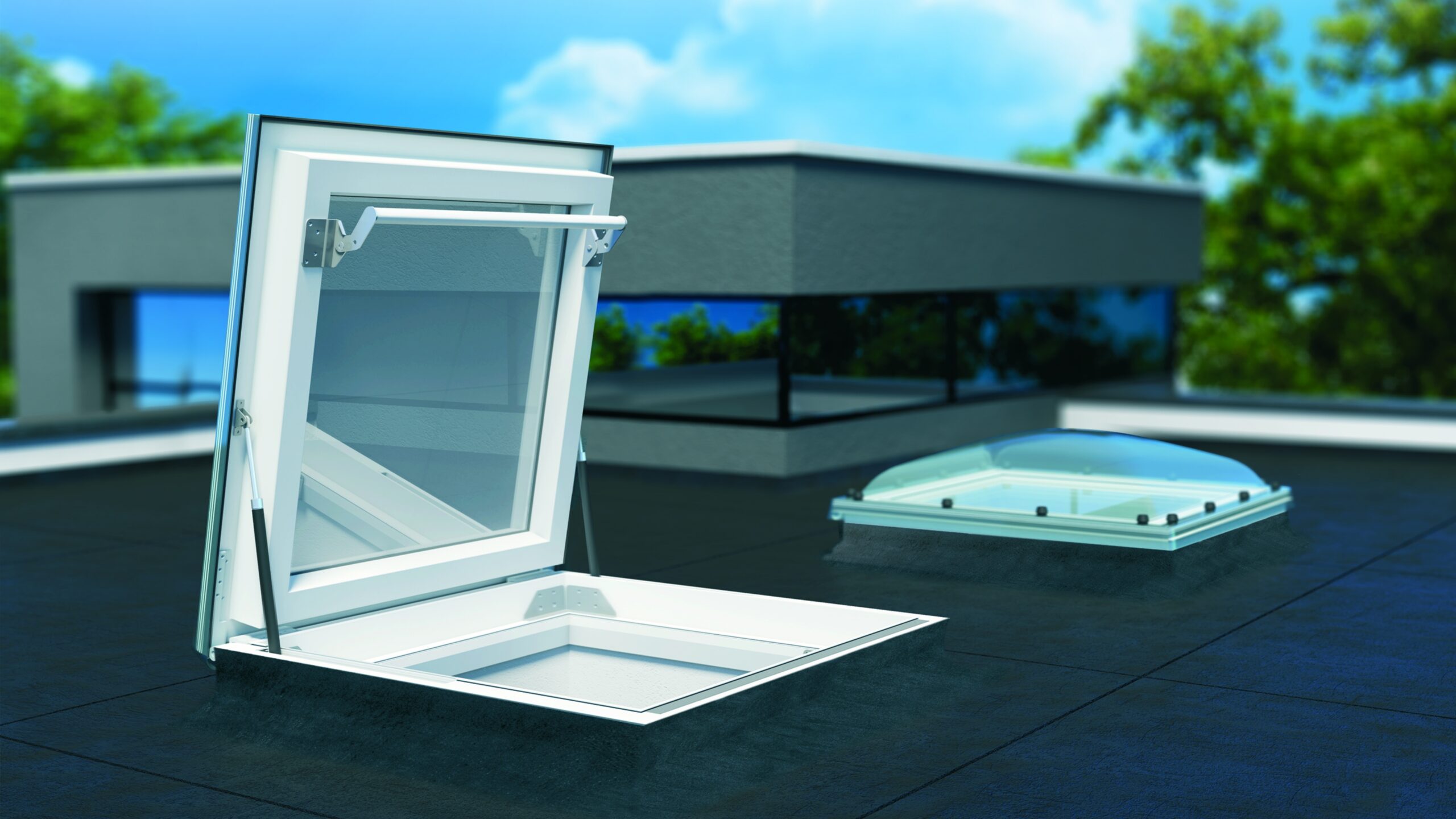 Drf Flat Roof Access Skylight Open Rendering Hero