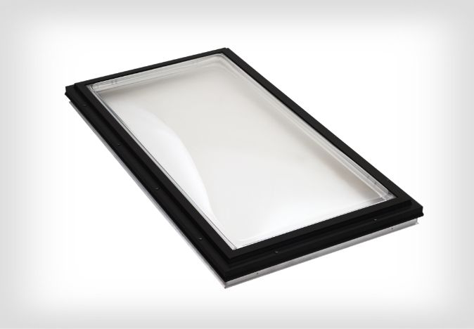 Flat roof curb mount dome thumb