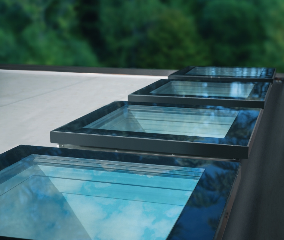 Four Fakro Drf Flat Roof Skylights