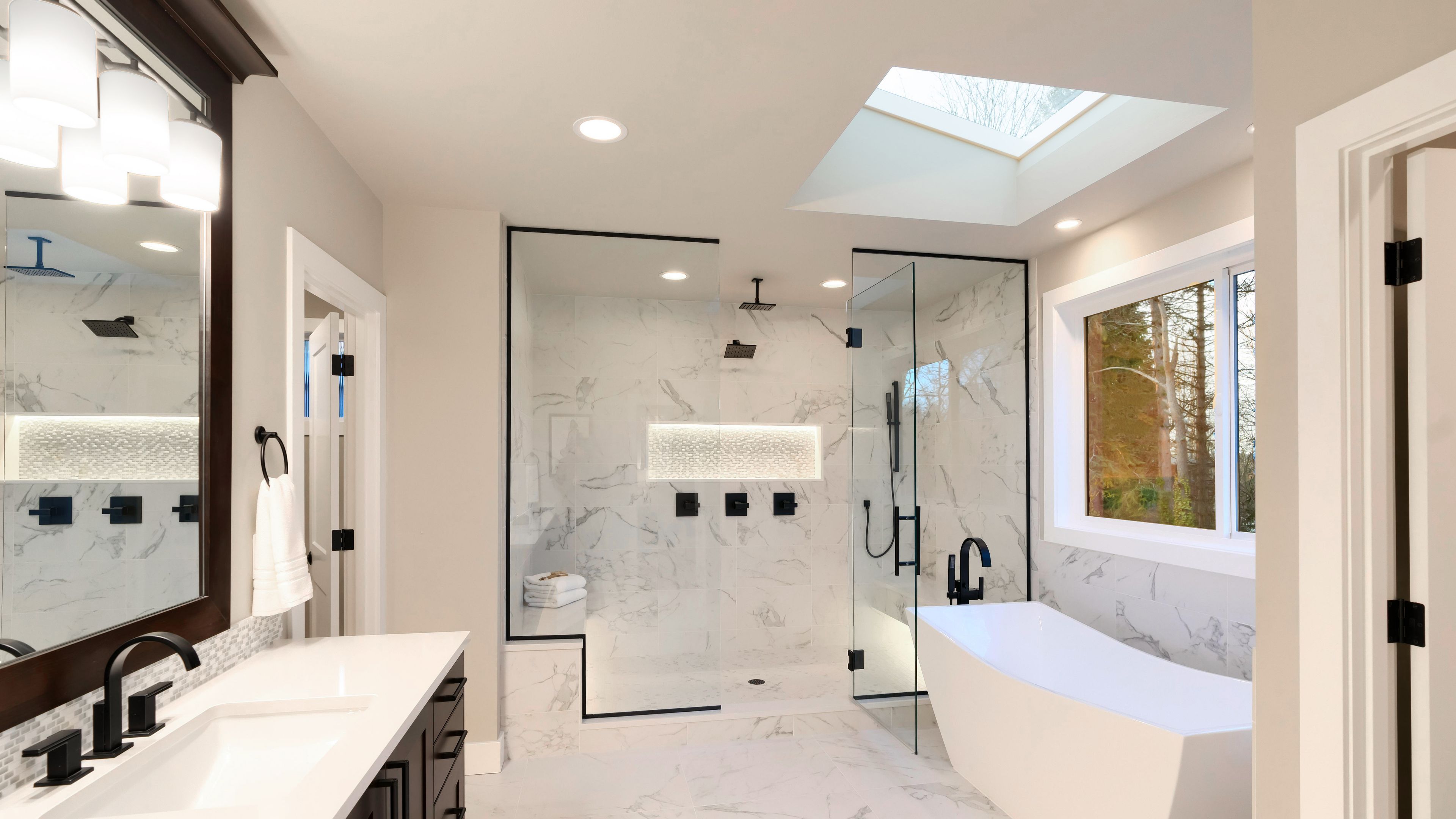 Skylight Luxurious Bathroom