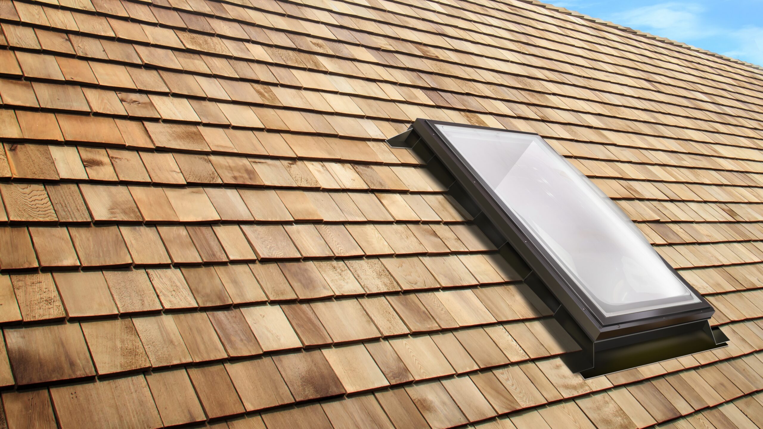 Skylight shake roof hero