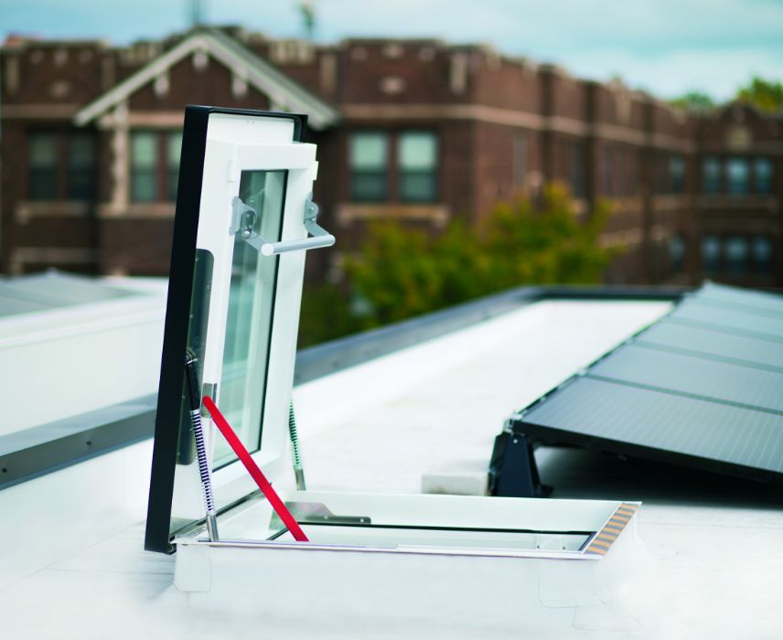 Your Complete Skylight Source 15 Flat Roof Window Open