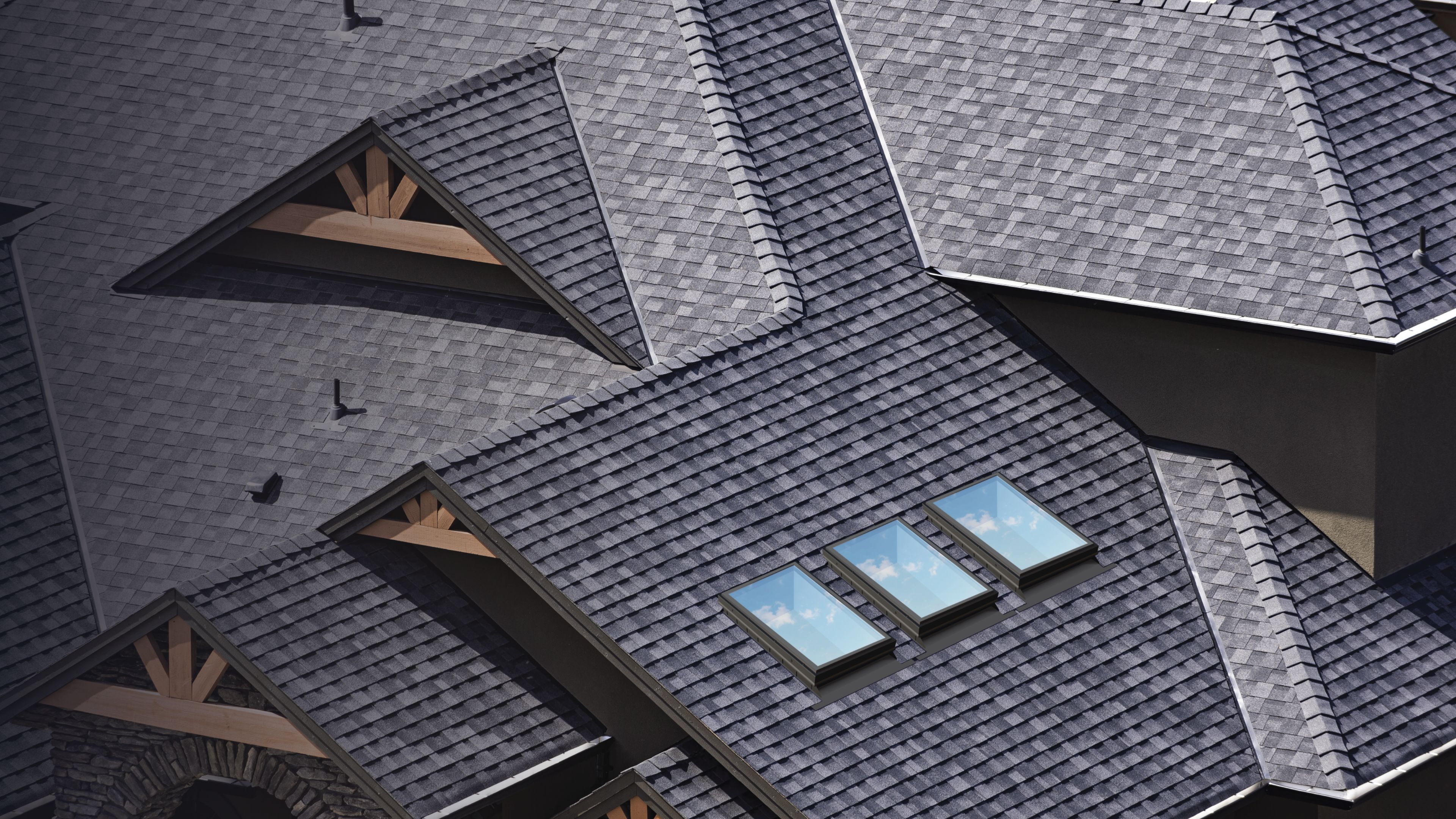 Large Skylights On Big Home