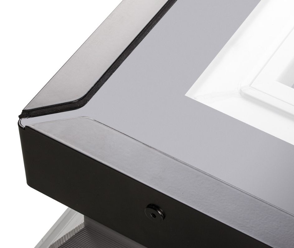 Fakro DXG Fixed Flat Roof Deck MountedSkylight - Double Glazed 17 Stylish Skylight Corner Frame Bezel