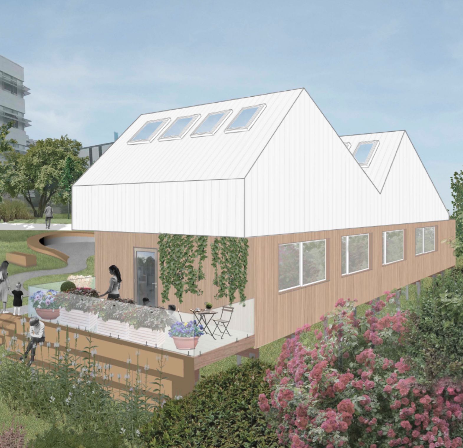 Columbia Cares 7 Third Quadrant Design Building Rendering