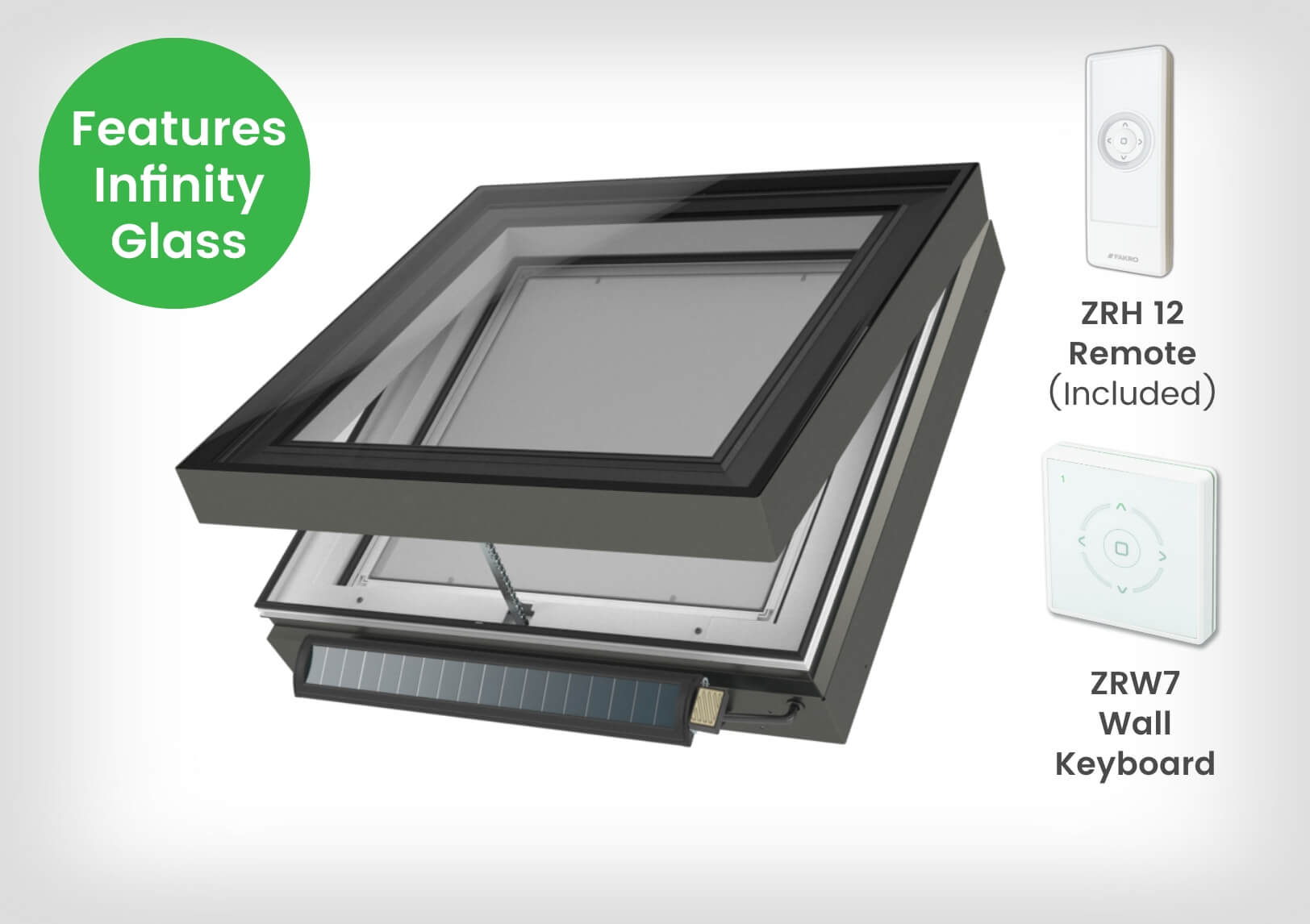 FVC-S Curb Mounted Skylight - Solar Venting-2