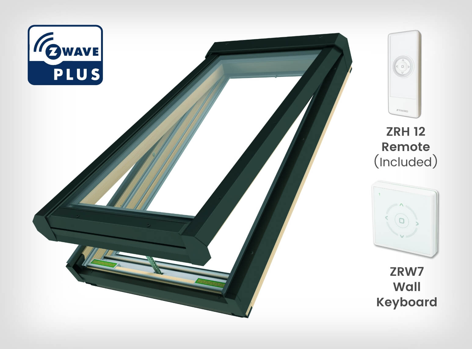 FVE Deck Mounted Skylight - Electric Venting-a