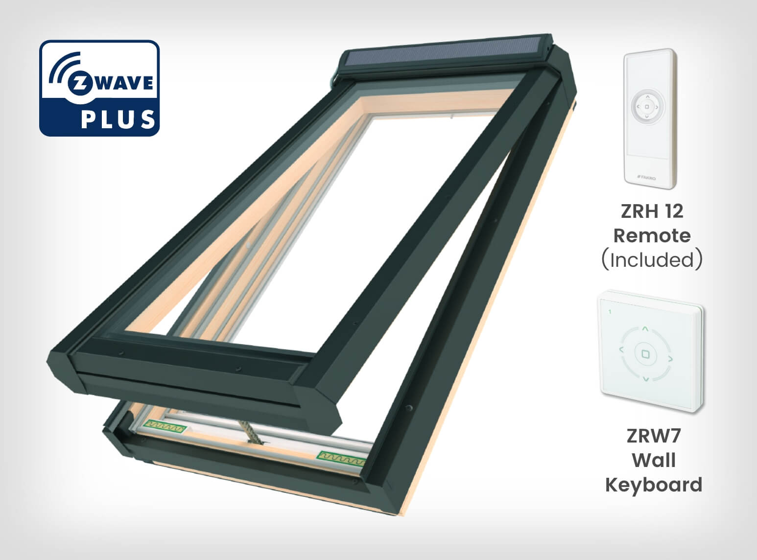 FVS Deck Mounted Skylight - Solar Venting-a