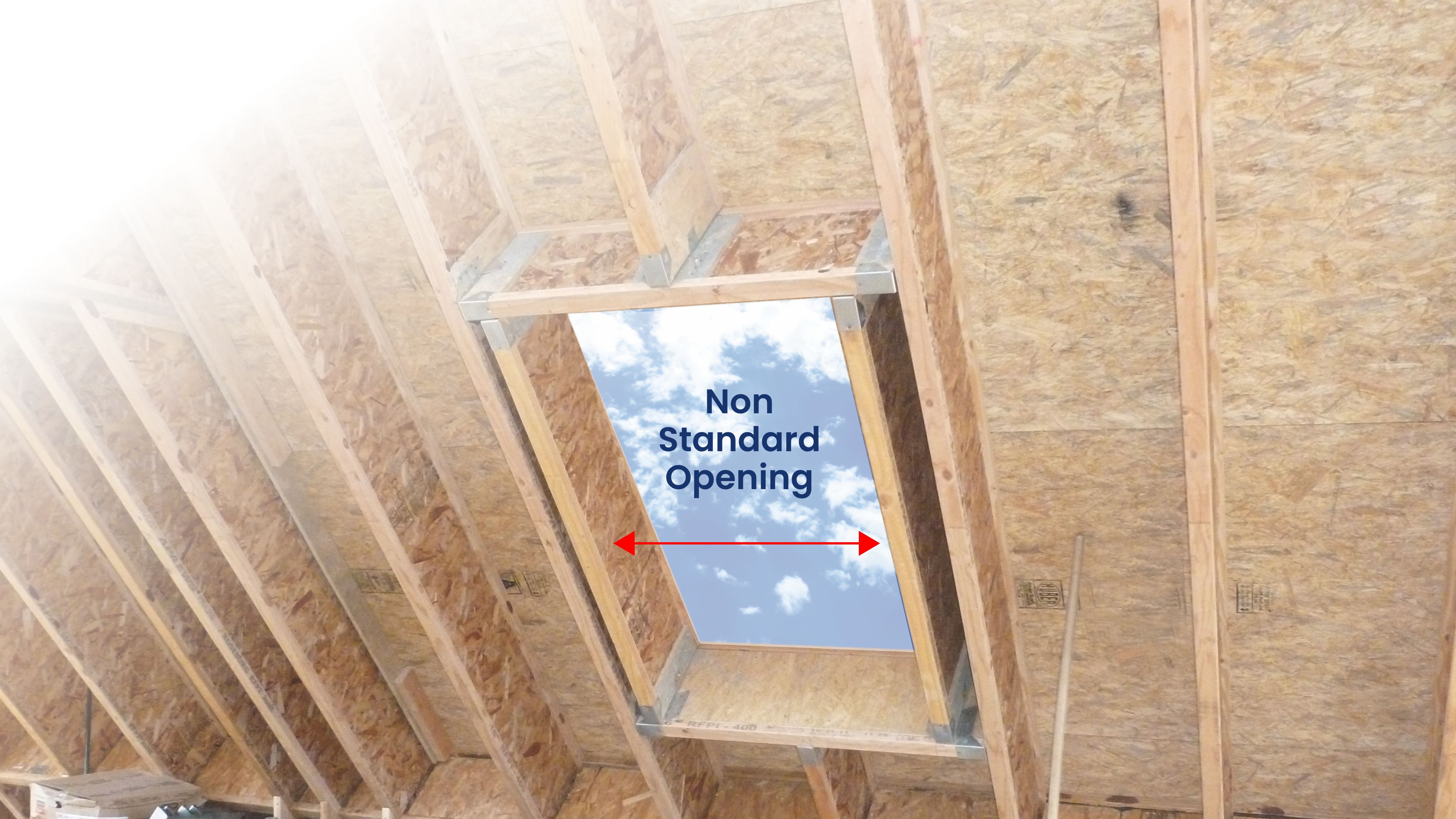 Non Standard Opening Skylight
