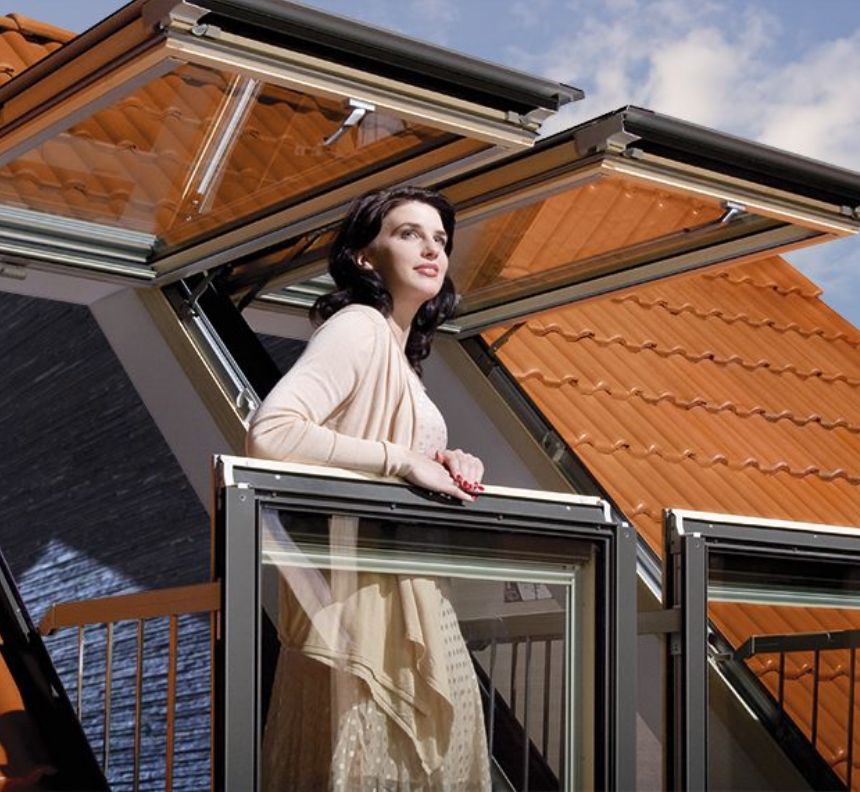 Columbia et FAKRO 11 Roof balcony feature