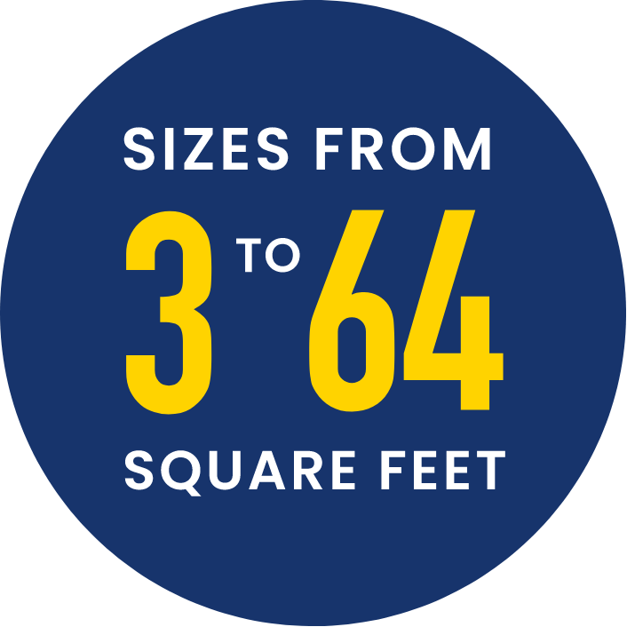 Sizes From 3 To 64 Feet