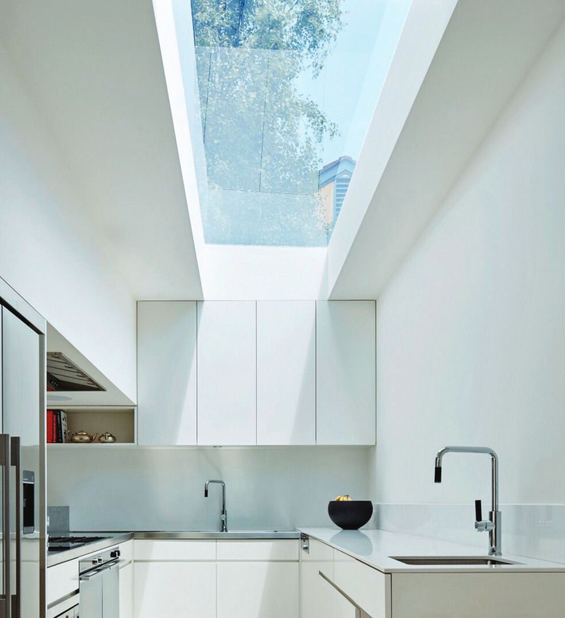 Skylight in kitchen