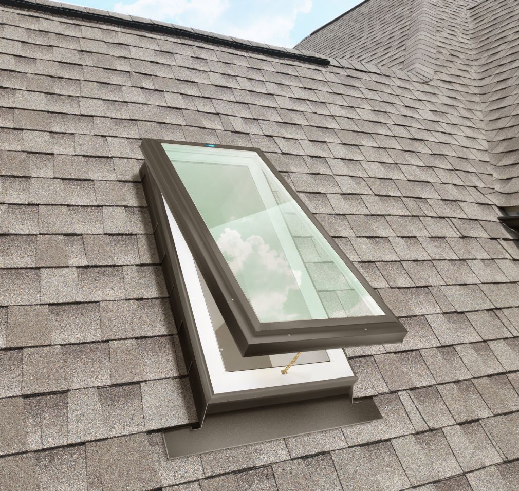 Sloped roof skylight