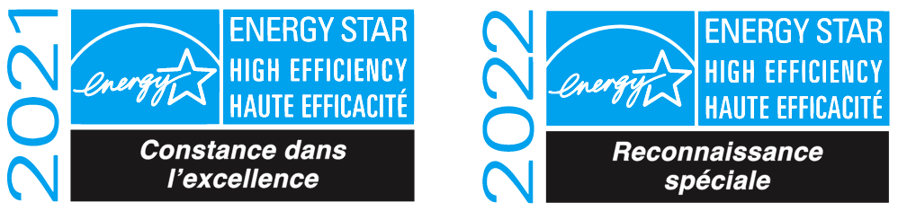Triple vitrage sur tous les produits 5 Energy Star Awards Inline Fr
