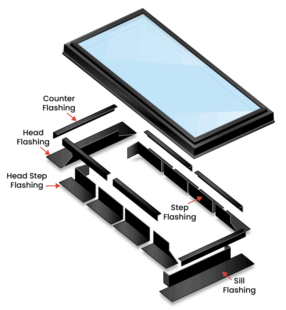 The superior black frame skylight 6 Black frame and skylight